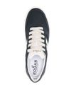 hogan - H630 sneakers in blue and white leather mix - 2