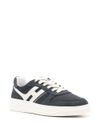 hogan - H630 sneakers in blue and white leather mix - 3