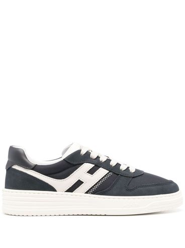 HOGAN - H630 sneakers in blue and white leather mix