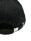 kenzo - Black cotton baseball cap with white tiger design - 1