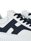 hogan - H-Stripes sneakers in white and blue leather - 3