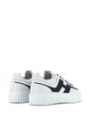 hogan - H-Stripes sneakers in white and blue leather - 5