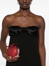 self portrait - Black dress with a bow on the chest - 3