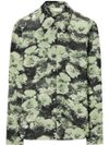 tory burch - Green floral print shirt