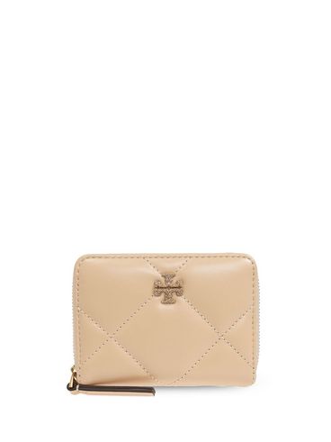 TORY BURCH - Portafoglio coloro crema con zip