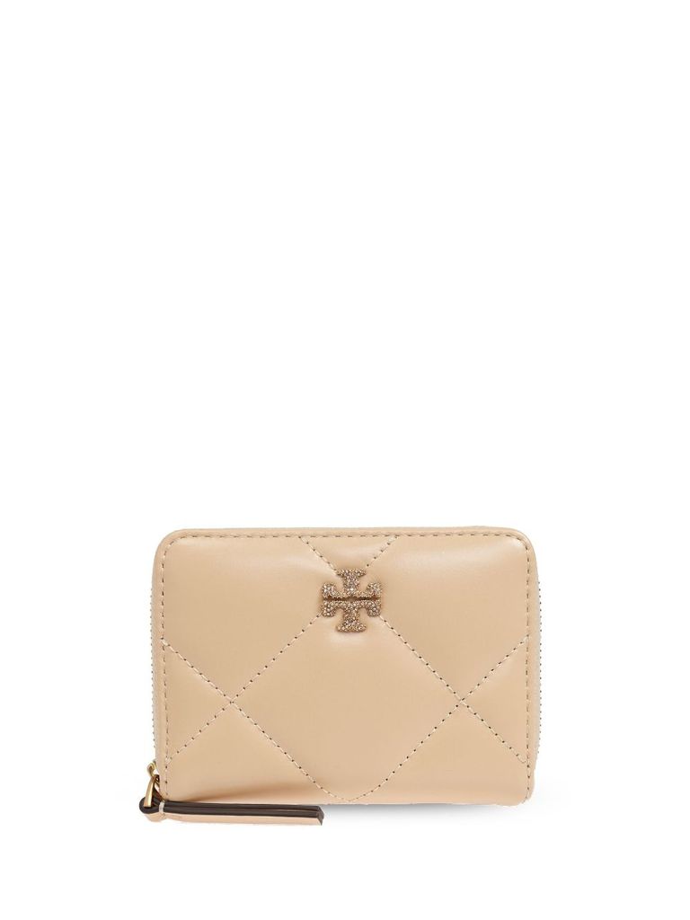 Shop Tory Burch Cream-colored Zip Wallet In White