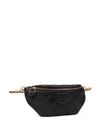 tory burch - Quilted black belt bag with logo by Tory Burch. - 2