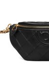 tory burch - Quilted black belt bag with logo by Tory Burch. - 3