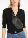 tory burch - Quilted black belt bag with logo by Tory Burch. - 4