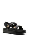 tory burch - Sandali slingback neri con doppia fascia - 2