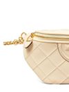 tory burch - Quilted cream belt bag with logo - 2