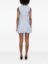 self portrait - Self-Portrait floral lace-effect dress in sky blue - 1