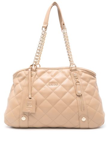 LIU JO - Quilted biscuit-colored bag