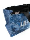 liu jo - Blue graphic print bag with logo - 2