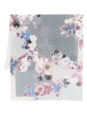 LIU JO - Multicolor scarf with floral design