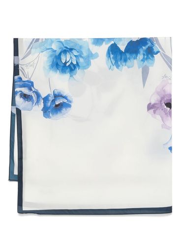 LIU JO - Blue floral print scarf