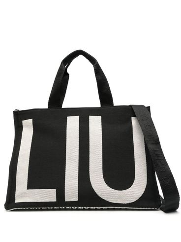 LIU JO - Black bag with white logo