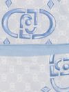 liu jo - Light blue scarf with all-over logo - 1