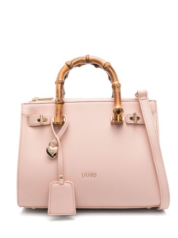 LIU JO - Blush pink bag with bamboo handle