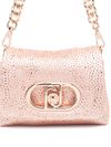 liu jo - Bag with golden powder pink texture and logo - 2