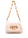 liu jo - Powder pink puff bag with logo