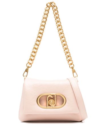 LIU JO - Powder pink puff bag with logo