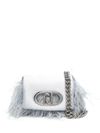 liu jo - Ice-colored mini bag with soft feathers