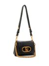 liu jo - Shiny black puff bag with gold logo - 2