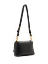 liu jo - Shiny black puff bag with gold logo - 4