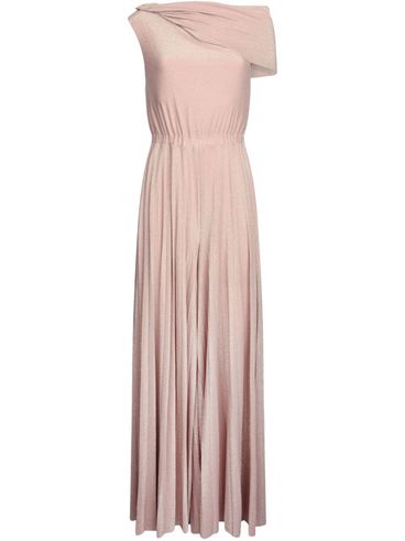 LIU JO - Powder pink jumpsuit with ruffles