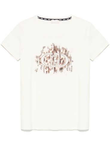 LIU JO - White t-shirt with graphic print