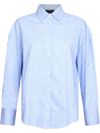 liu jo - Light blue shirt embellished with rhinestones