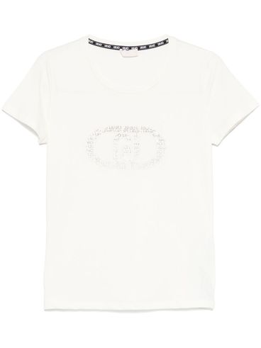 LIU JO - White t-shirt with logo on the chest