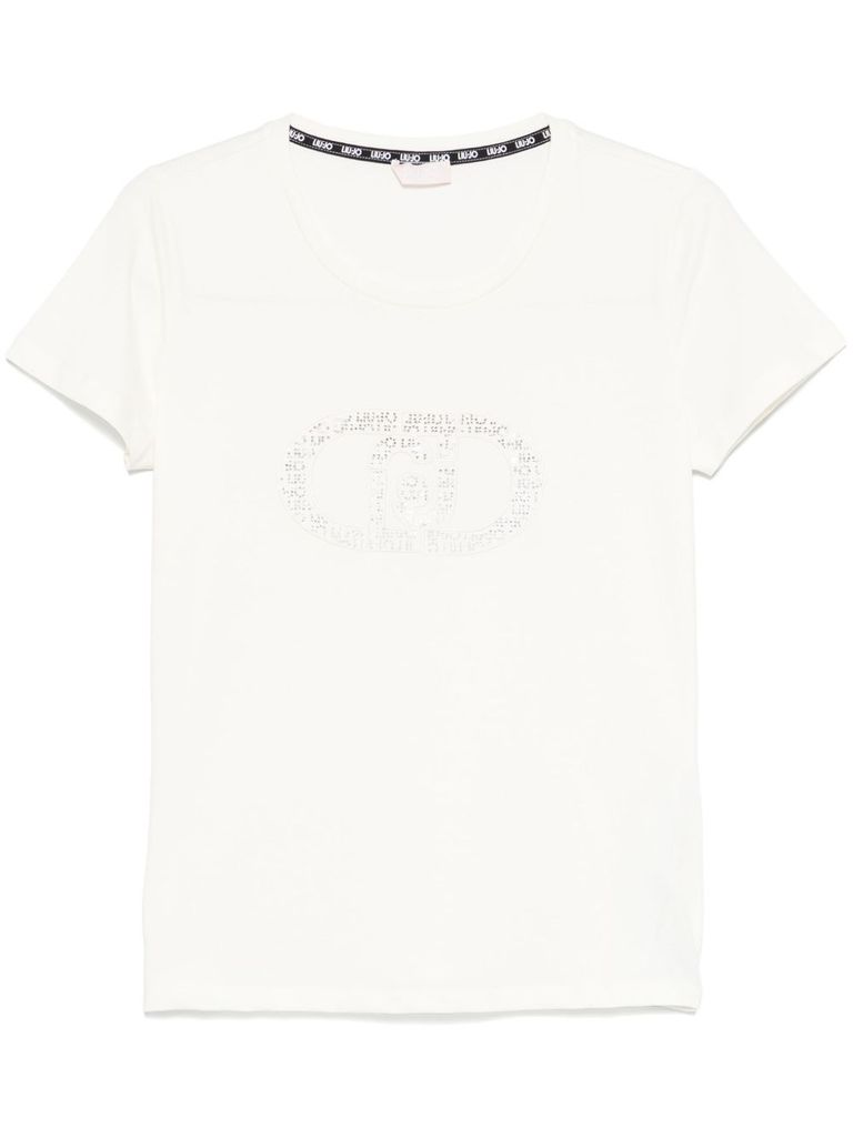 Liu •jo White T-shirt With Logo On The Chest In White