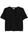 liu jo - Black V-neck t-shirt