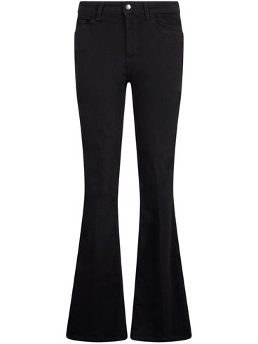 LIU JO - Long slim black flared jeans