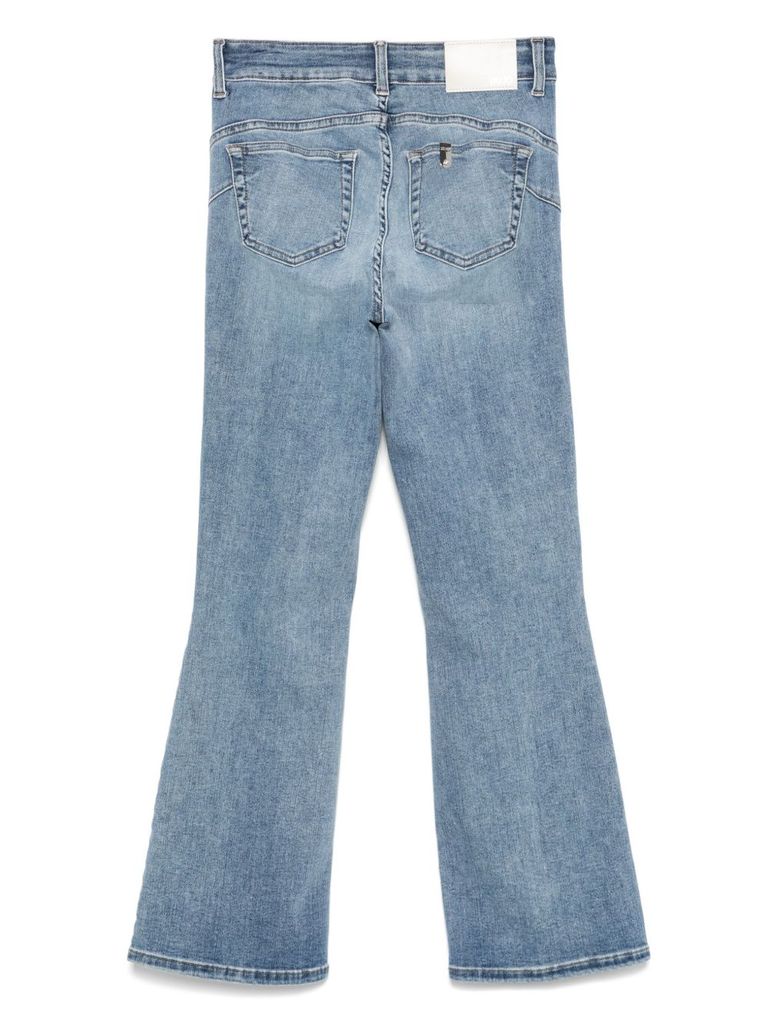 Liu •jo Liu Jo Distressed Blue Jeans In Blue