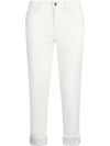 liu jo - White jeans with rolled-up cuffs