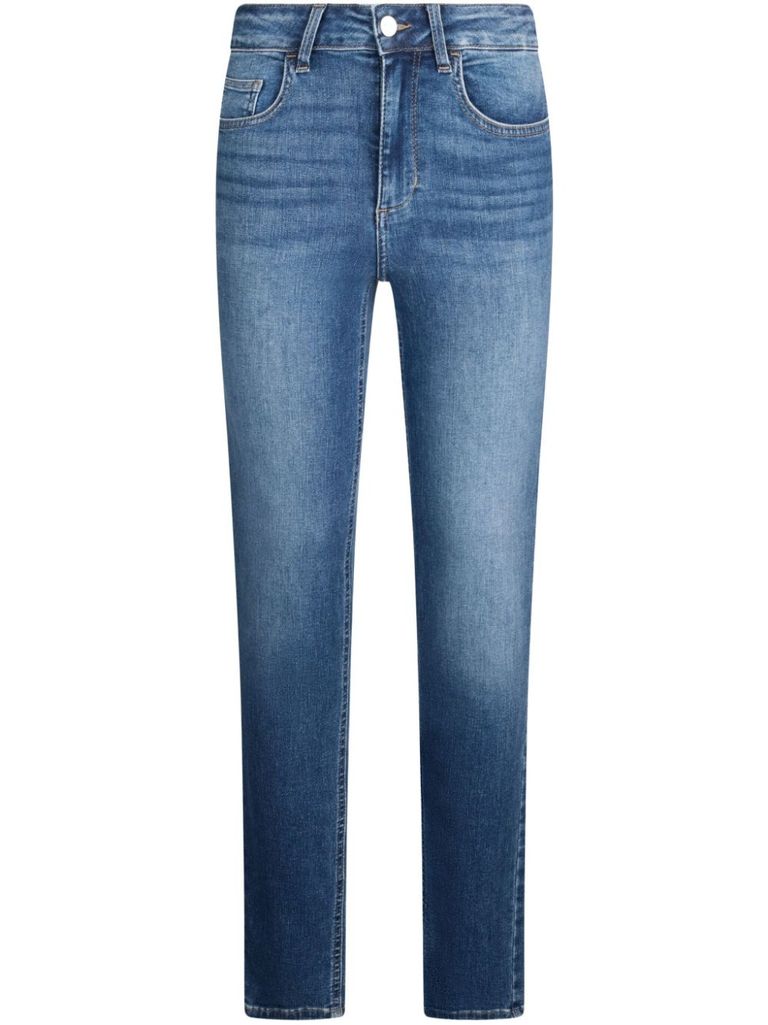 Shop Liu •jo Slim Blue Jeans With Pockets