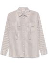 liu jo - White striped shirt with pockets