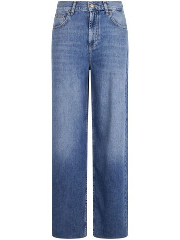 LIU JO - Straight-leg high-waisted blue jeans