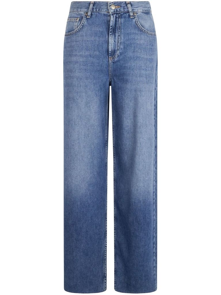 Liu •jo Liu Jo High-waisted Light Blue Jeans With Classic Five-pocket Design In Blue
