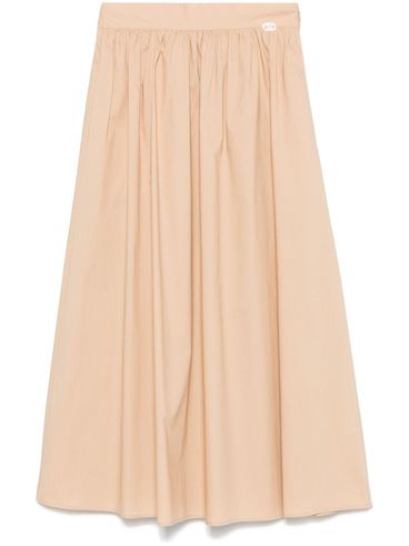 LIU JO - Long beige draped skirt