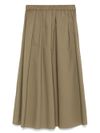 liu jo - Long olive green draped skirt - 1