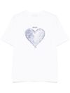 liu jo - T-shirt with blue Heart graphic