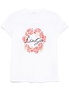 liu jo - T-shirt bianca con stampa grafica