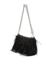 liu jo - Black mini puff bag with feathers - 2