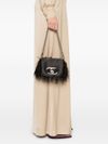 liu jo - Black mini puff bag with feathers - 4