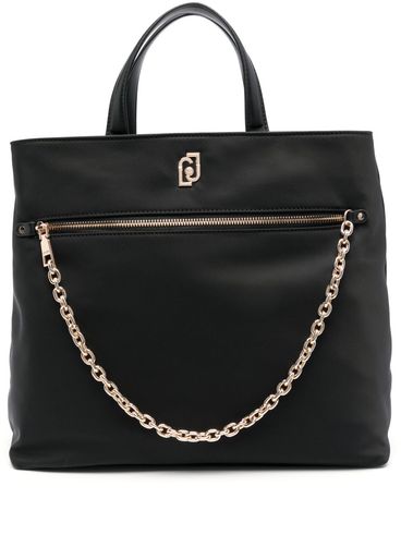 LIU JO - Black tote bag with side pocket