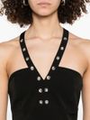 liu jo - Short black dress adorned with rhinestones - 3